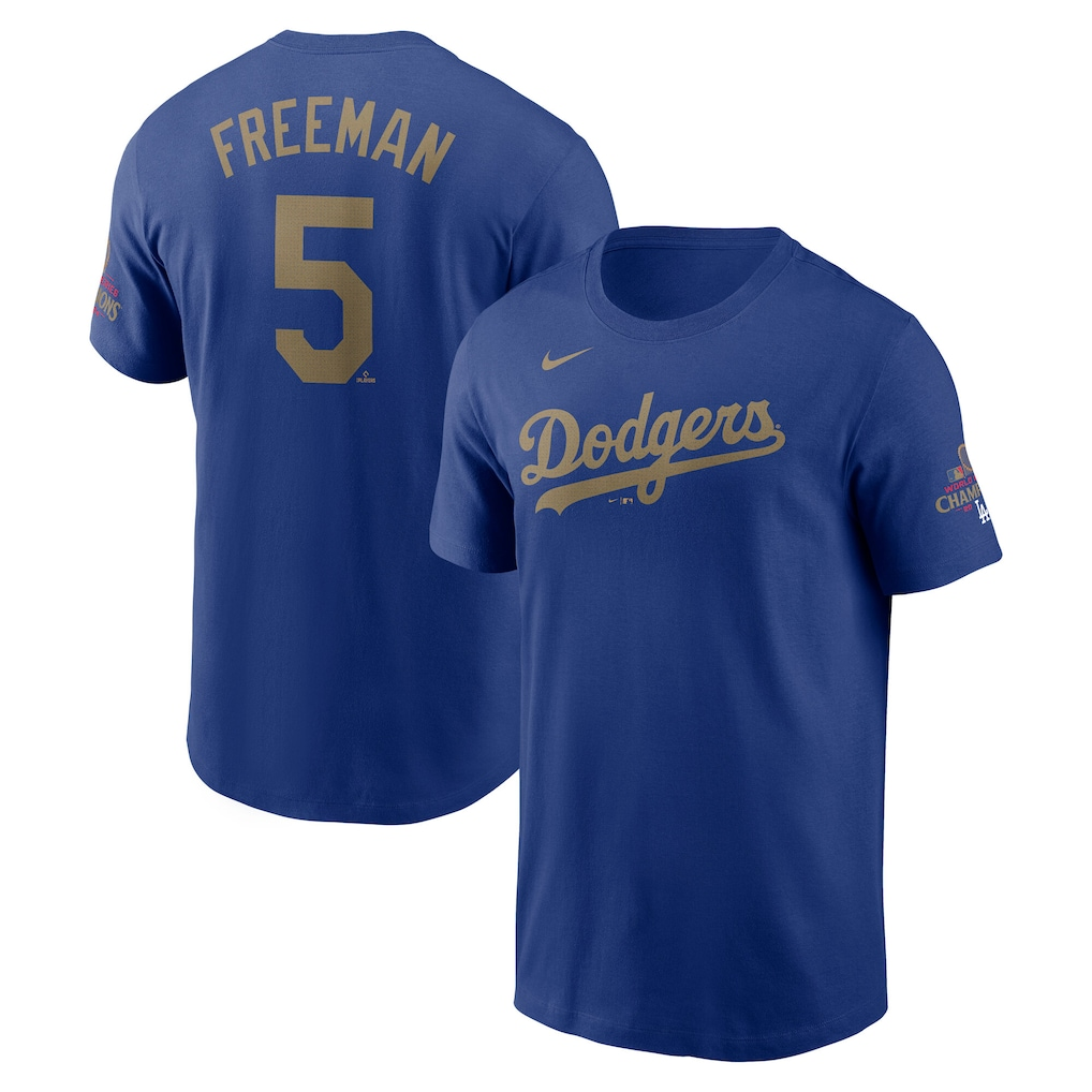 Men Los Angeles Dodgers #5 Freeman blue MLB 2025 Tshirt style 3